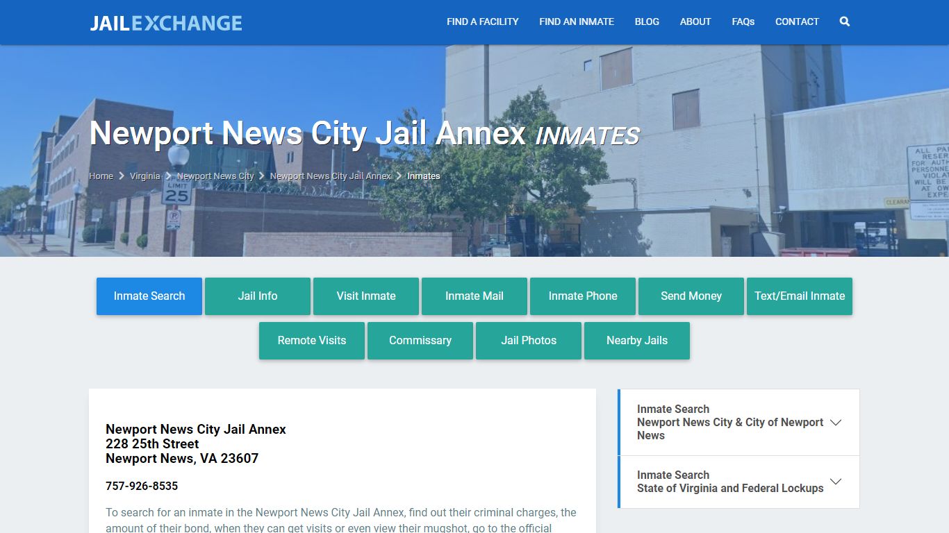 Newport News City Inmate Search | Arrests & Mugshots | VA - JAIL EXCHANGE