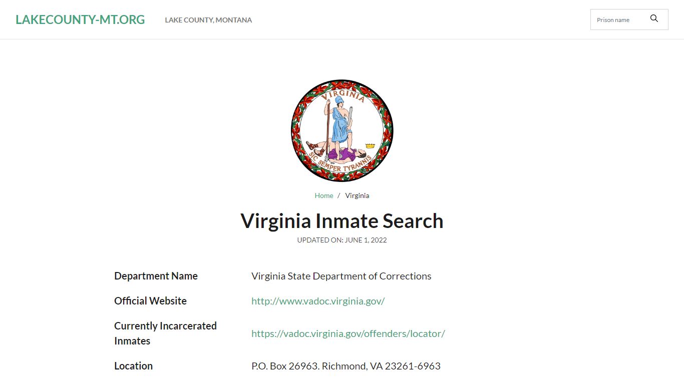 Newport News City Jail Inmate Search and Prison Information